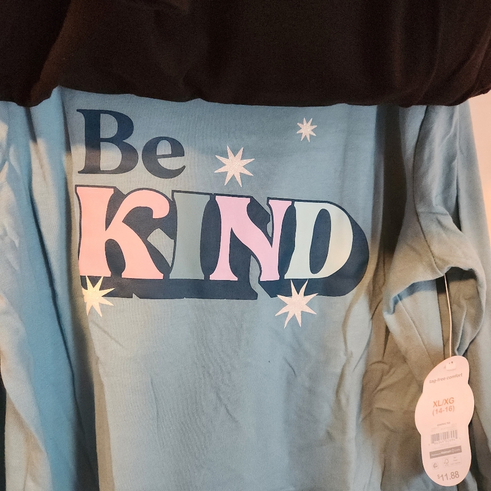 🔴GIRLS 2PK SHIRTS, NWT SZ XL 14/16 - Picture 3 of 5